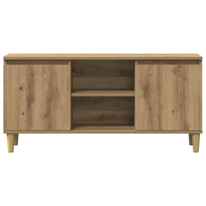 vidaXL TV Cabinet Artisan Oak 102x35x50 cm Engineered Wood