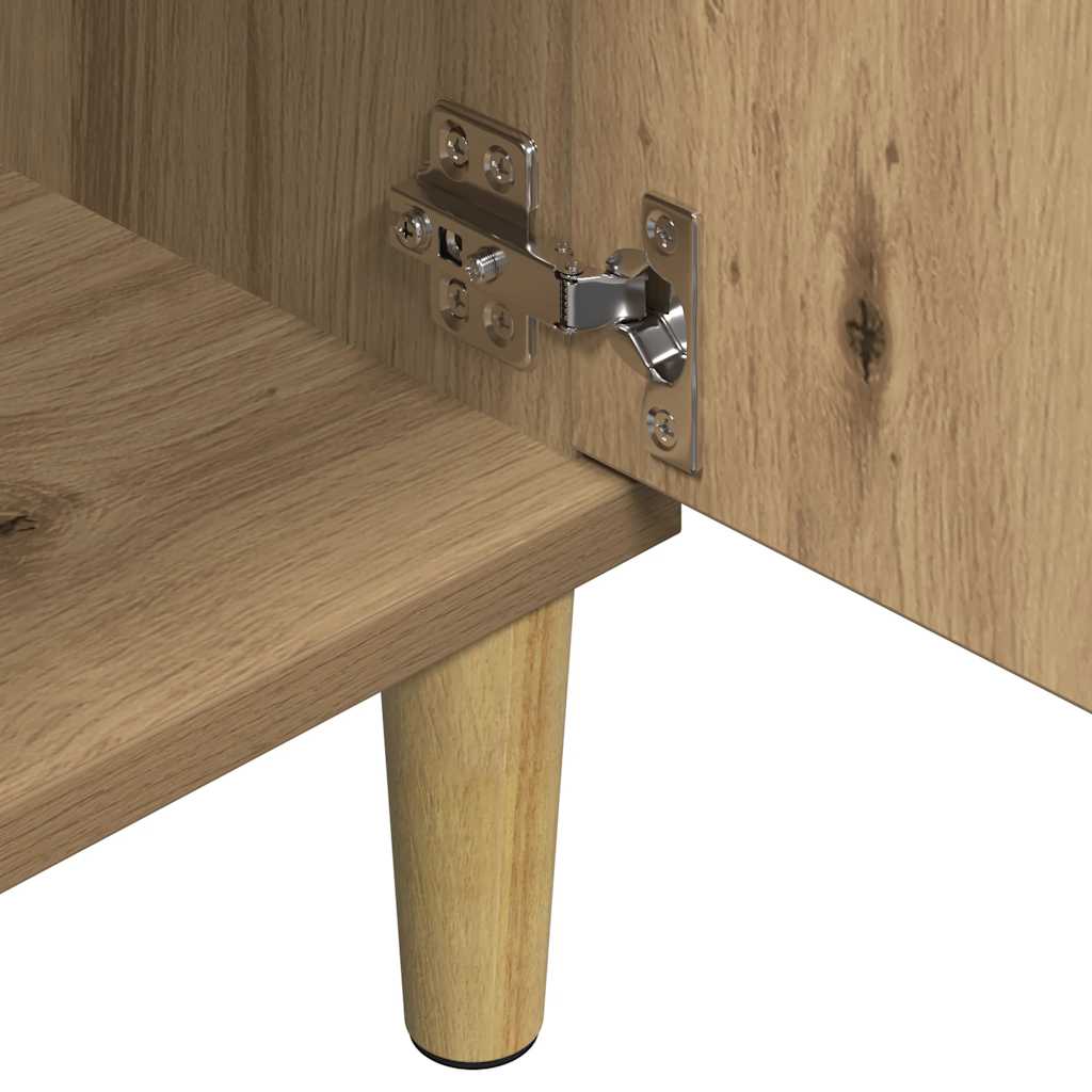 vidaXL TV Cabinet Artisan Oak 102x35x50 cm Engineered Wood