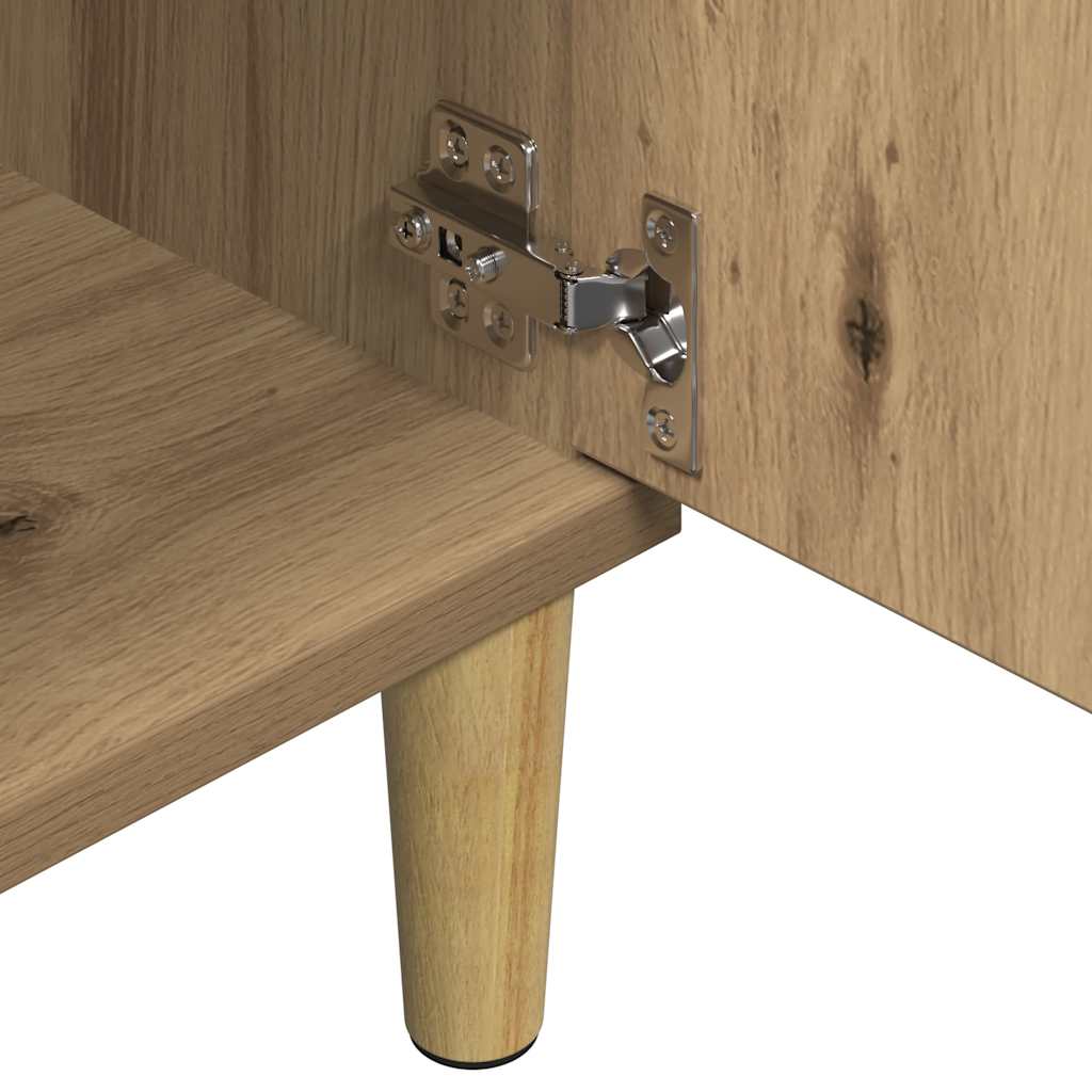 vidaXL TV Cabinet Artisan Oak 102x35x50 cm Engineered Wood