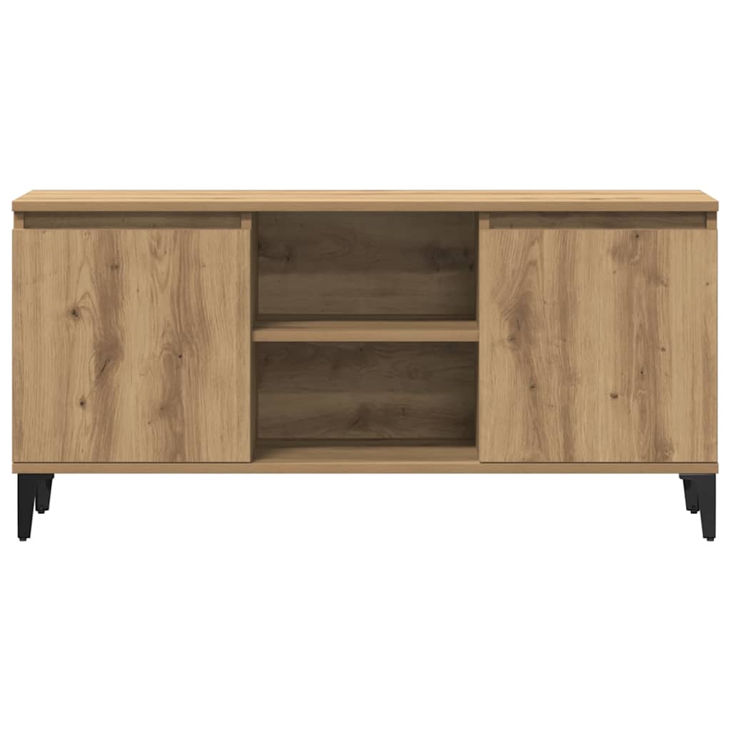 vidaXL TV Cabinet Artisan Oak 102x35x50 cm Engineered Wood