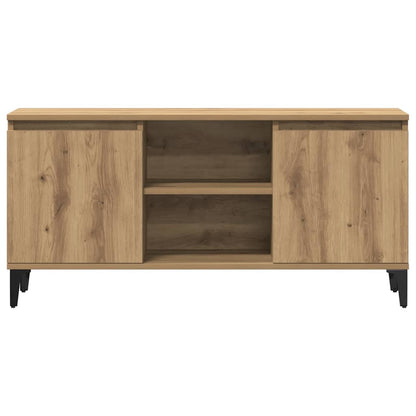 vidaXL TV Cabinet Artisan Oak 102x35x50 cm Engineered Wood