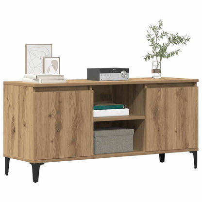 vidaXL TV Cabinet Artisan Oak 102x35x50 cm Engineered Wood