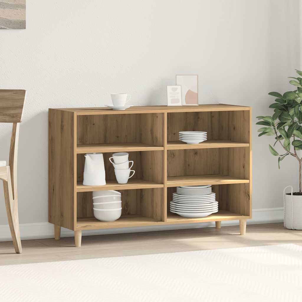 vidaXL Sideboard Artisan Oak 103,5x35x70 cm Engineered Wood