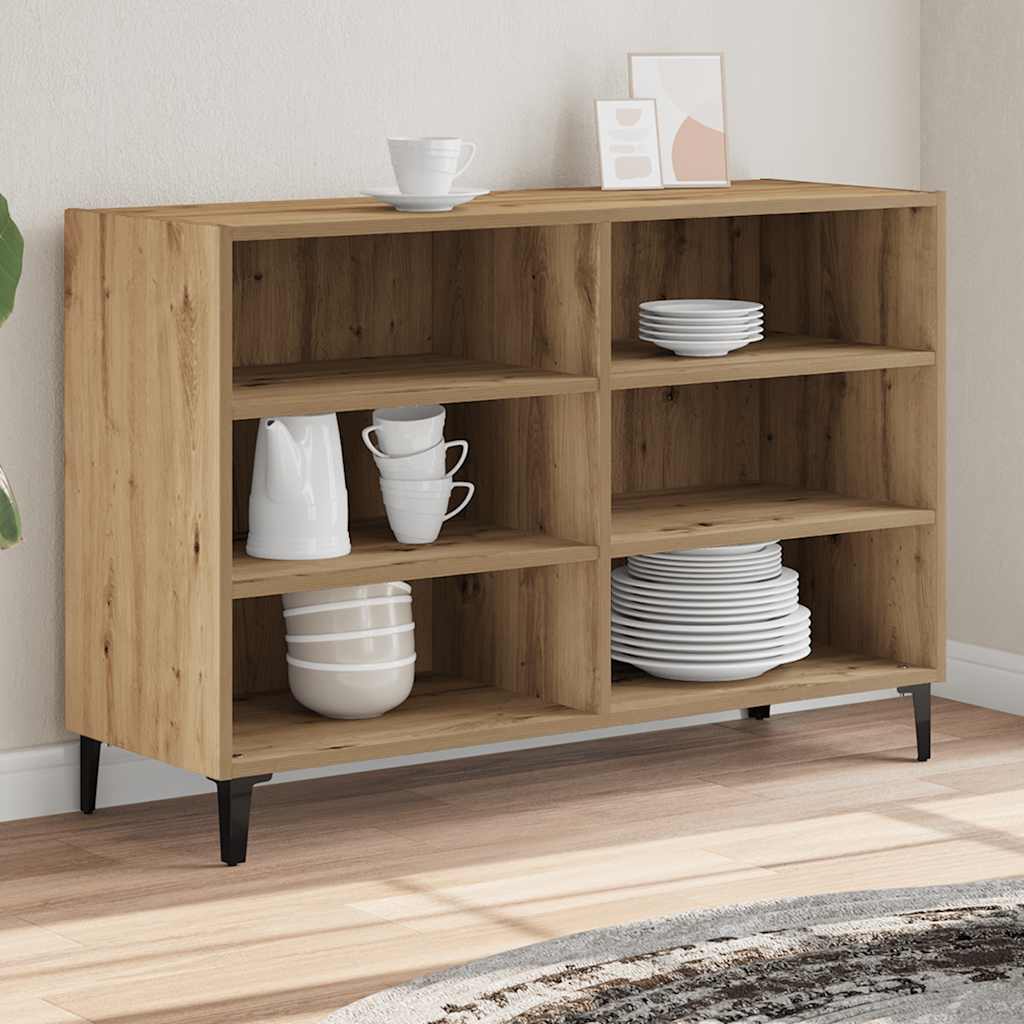 vidaXL Sideboard Artisan Oak 103.5x35x70 cm Engineered Wood