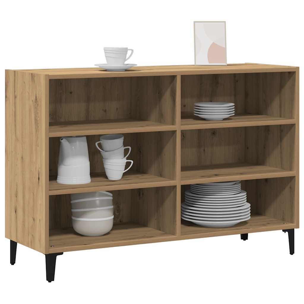 vidaXL Sideboard Artisan Oak 103,5x35x70 cm Engineered Wood