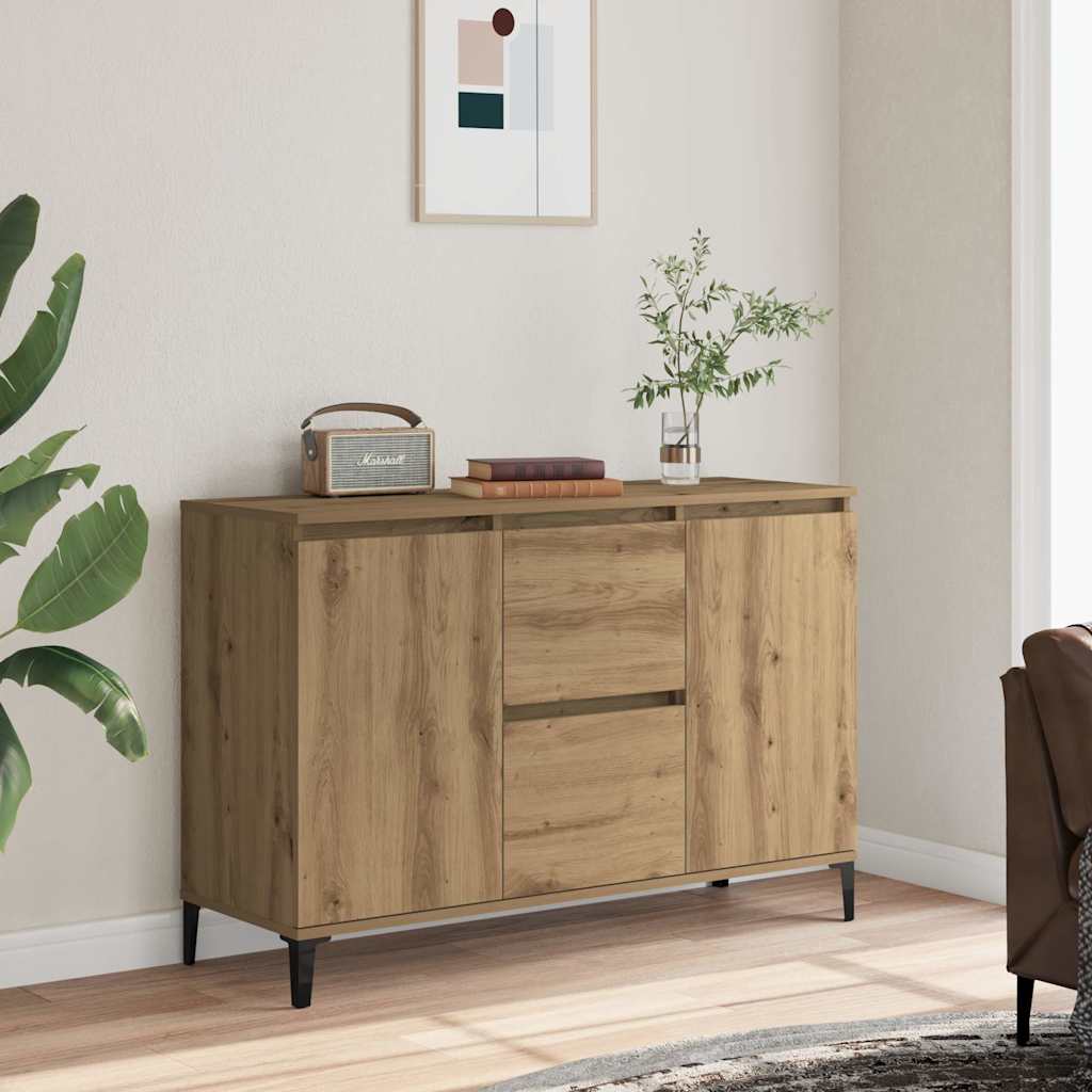 vidaXL Sideboard Artisan Oak 102x35x70 cm Engineered Wood