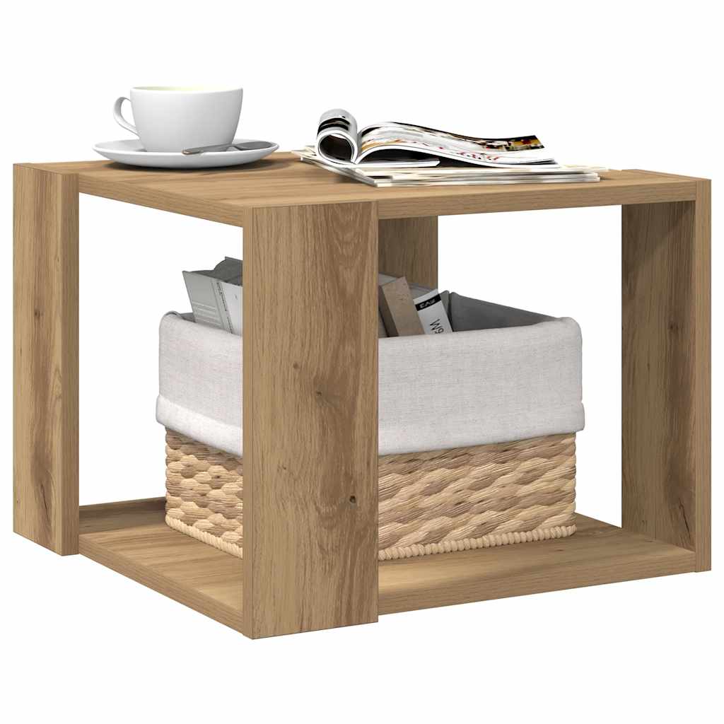 vidaXL Coffee Table Artisan Oak 40x40x30 cm Engineered Wood