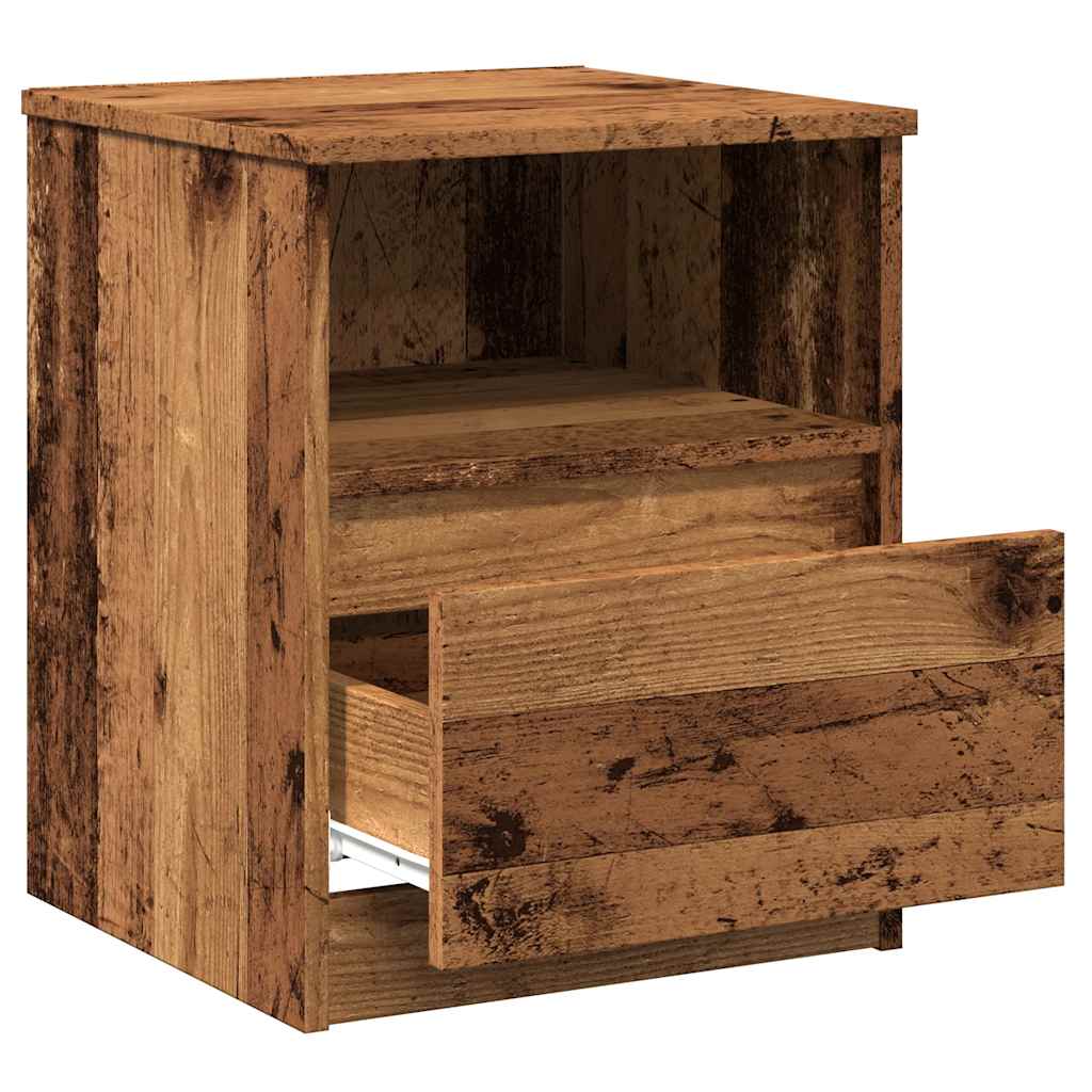 vidaXL Bedside Cabinet Old Wood 40x40x50 cm Engineered Wood