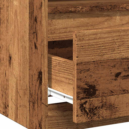 vidaXL Bedside Cabinet Old Wood 40x40x50 cm Engineered Wood