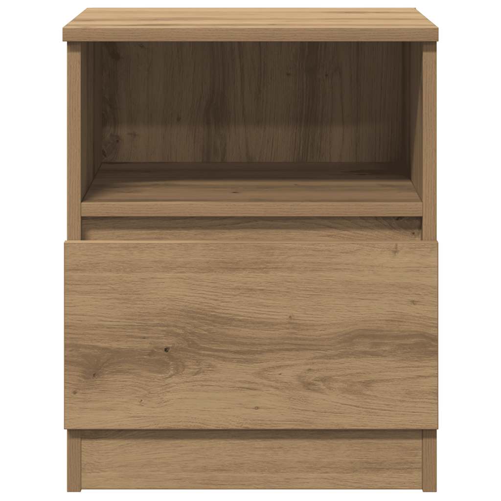 vidaXL Bedside Cabinet Artisan Oak 40x40x50 cm Engineered Wood