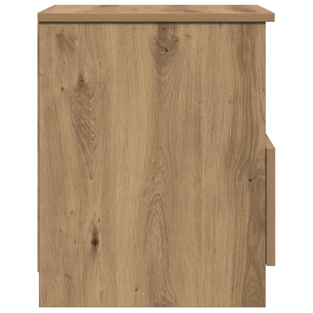 vidaXL Bedside Cabinet Artisan Oak 40x40x50 cm Engineered Wood