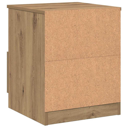 vidaXL Bedside Cabinet Artisan Oak 40x40x50 cm Engineered Wood