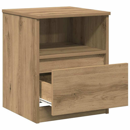 vidaXL Bedside Cabinet Artisan Oak 40x40x50 cm Engineered Wood