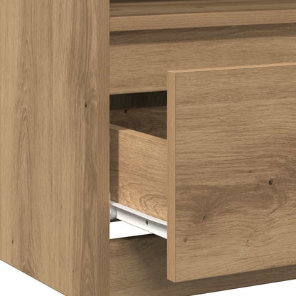 vidaXL Bedside Cabinet Artisan Oak 40x40x50 cm Engineered Wood
