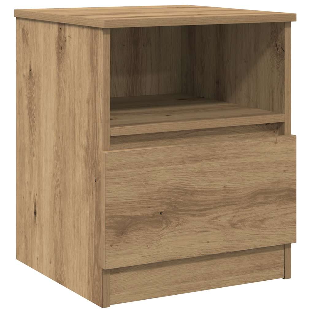 vidaXL Bedside Cabinets 2 pcs Artisan Oak 40x40x50 cm Engineered Wood