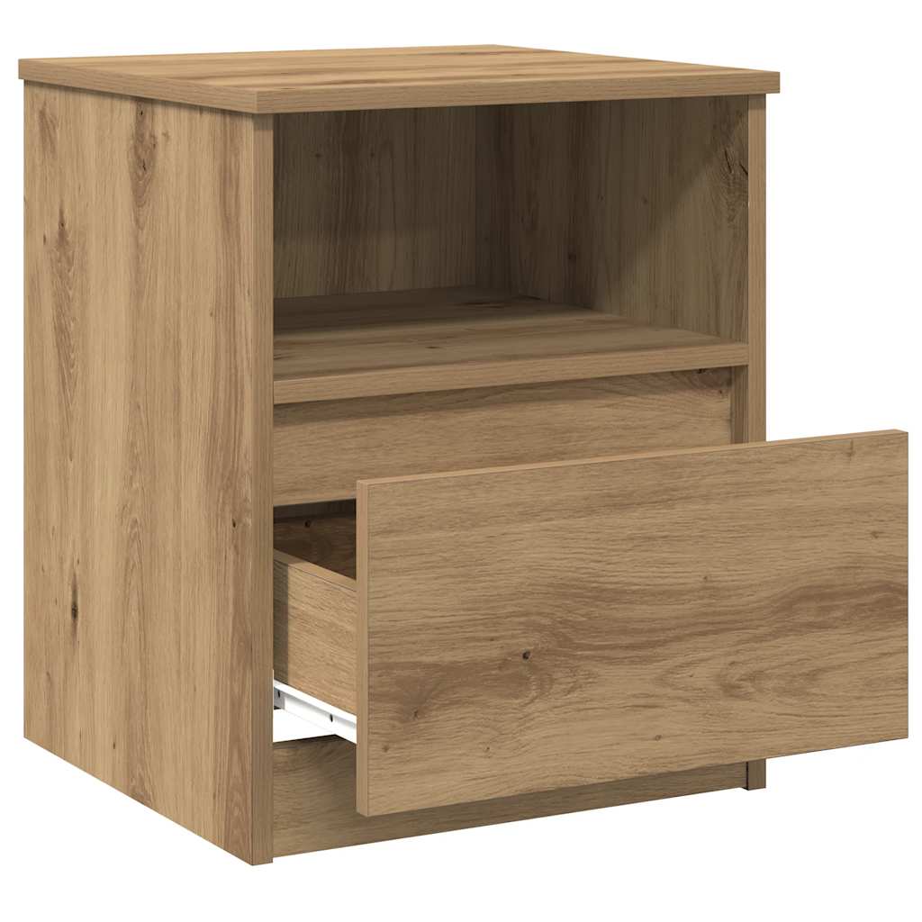 vidaXL Bedside Cabinets 2 pcs Artisan Oak 40x40x50 cm Engineered Wood