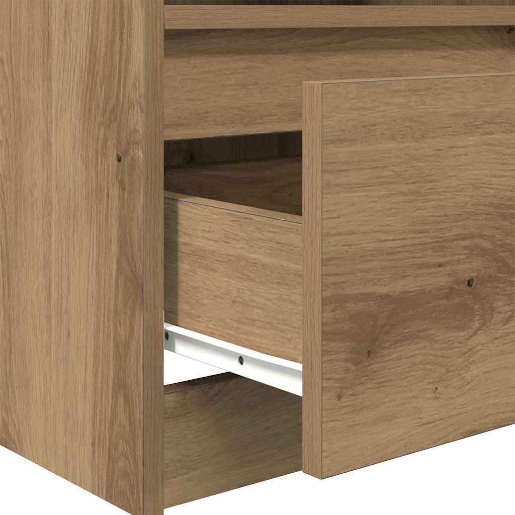 vidaXL Bedside Cabinets 2 pcs Artisan Oak 40x40x50 cm Engineered Wood