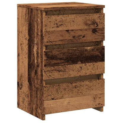 vidaXL Bedside Cabinet Old Wood 40x35x62,5 cm Engineered Wood