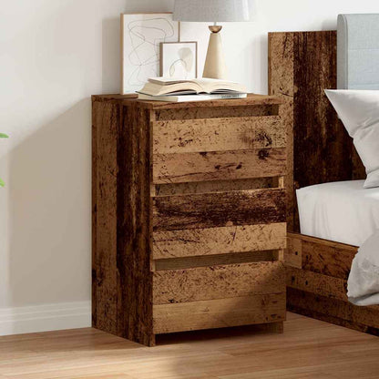 vidaXL Bedside Cabinet Old Wood 40x35x62,5 cm Engineered Wood