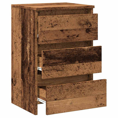 vidaXL Bedside Cabinet Old Wood 40x35x62,5 cm Engineered Wood