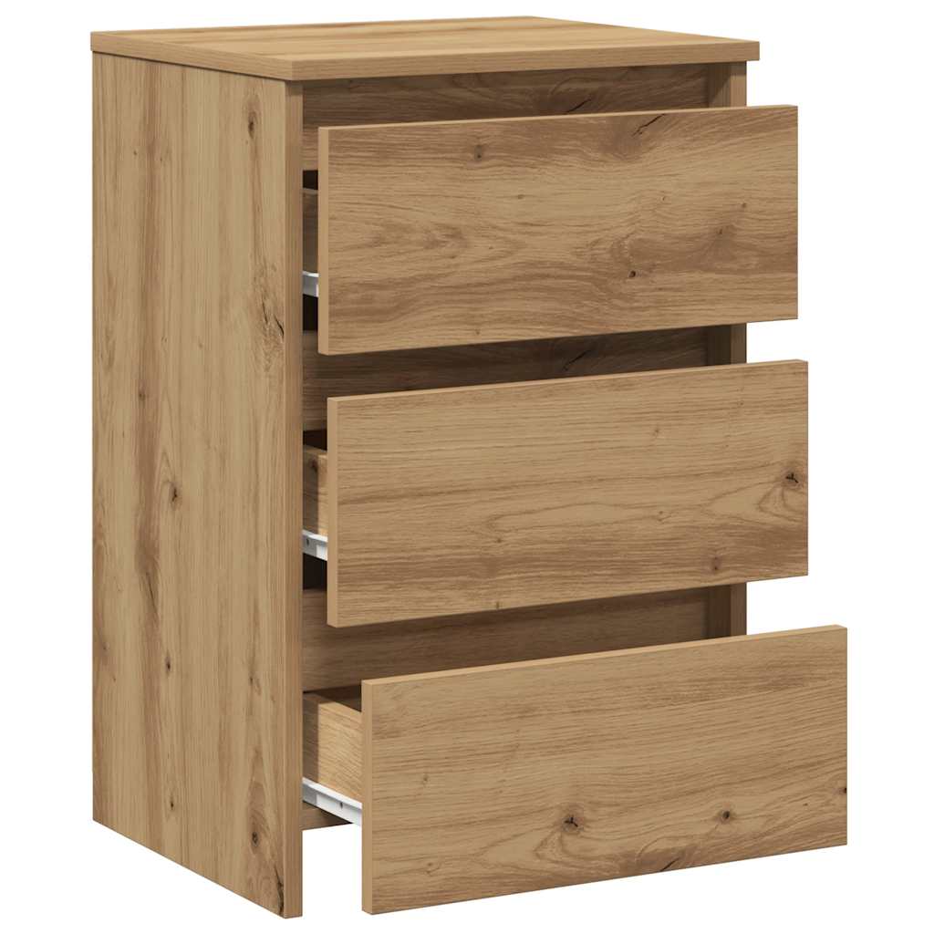 vidaXL Bedside Cabinet Artisan Oak 40x35x62,5 cm Engineered Wood