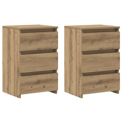 vidaXL Bedside Cabinets 2 pcs Artisan Oak 40x35x62,5 cm Engineered Wood