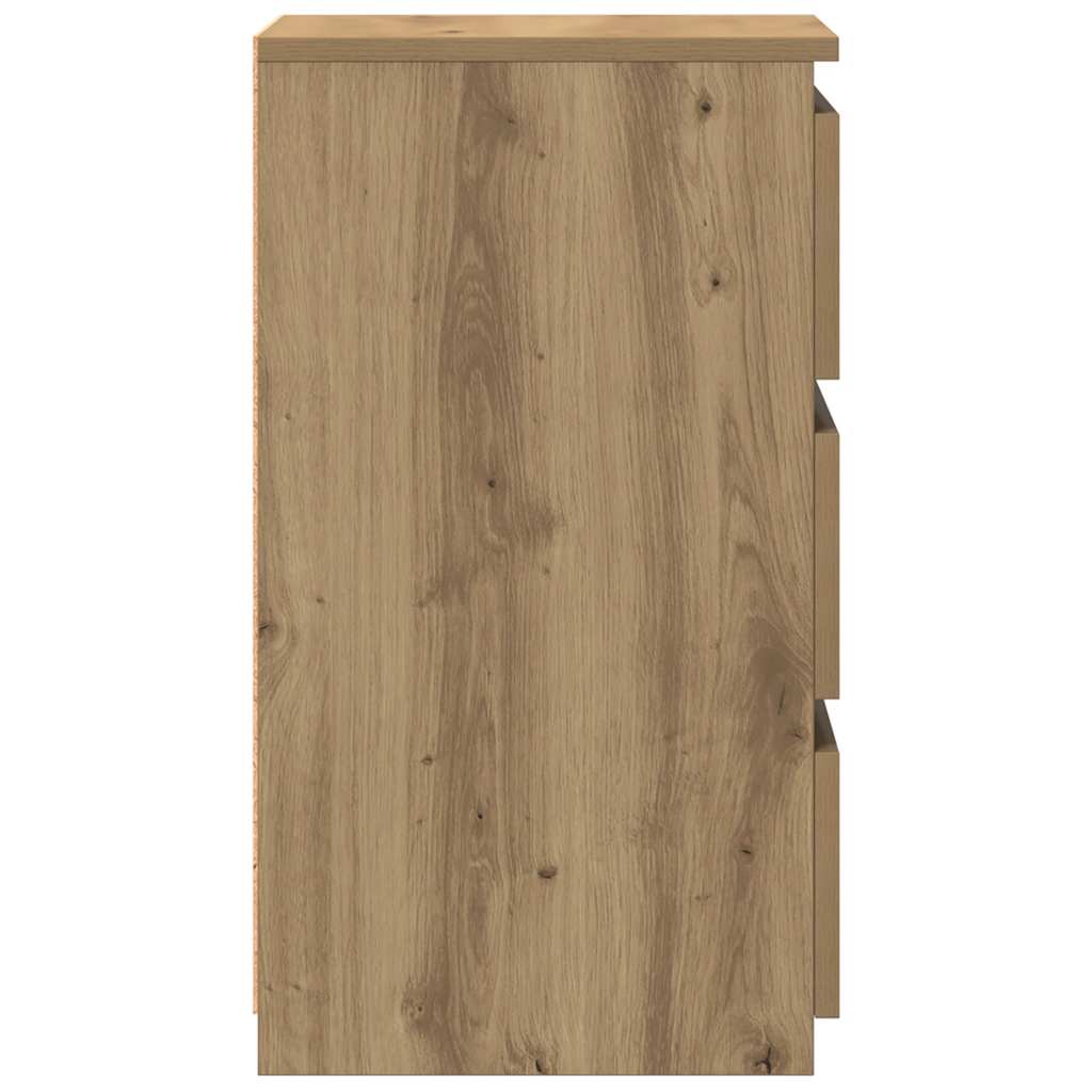 vidaXL Bedside Cabinets 2 pcs Artisan Oak 40x35x62,5 cm Engineered Wood