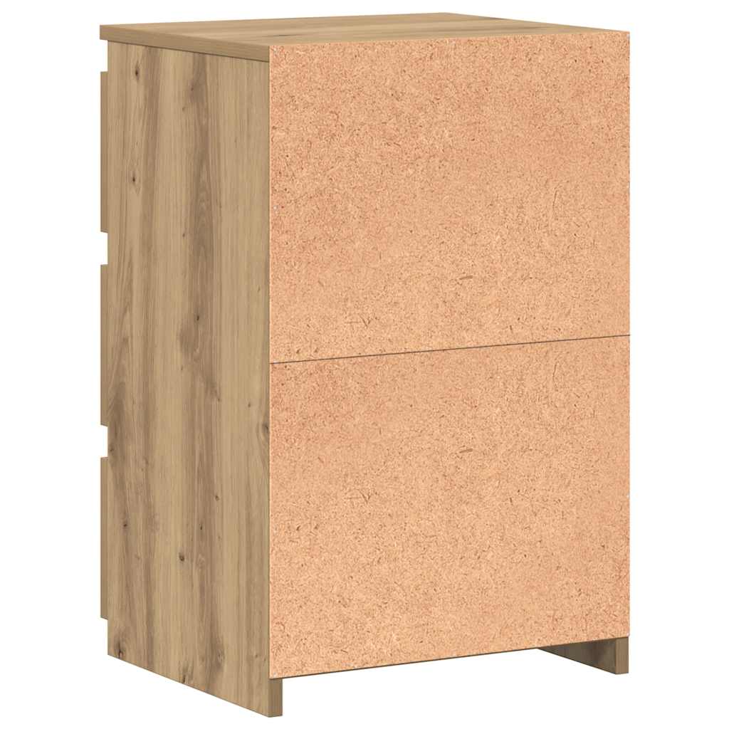 vidaXL Bedside Cabinets 2 pcs Artisan Oak 40x35x62,5 cm Engineered Wood