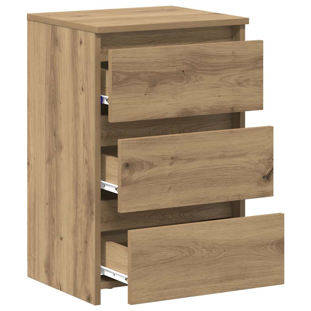 vidaXL Bedside Cabinets 2 pcs Artisan Oak 40x35x62,5 cm Engineered Wood