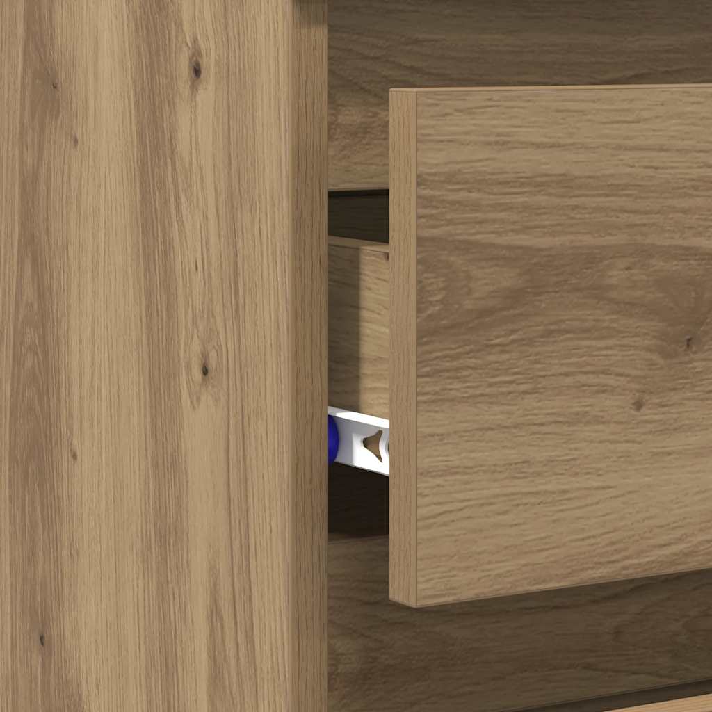 vidaXL Bedside Cabinets 2 pcs Artisan Oak 40x35x62,5 cm Engineered Wood