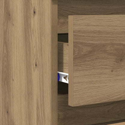 vidaXL Bedside Cabinets 2 pcs Artisan Oak 40x35x62,5 cm Engineered Wood