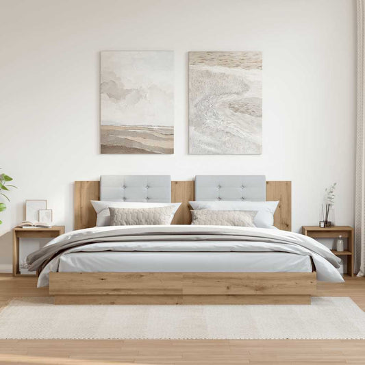 vidaXL Bedside Cabinets 2 pcs Artisan Oak 40x30x40 cm Engineered Wood