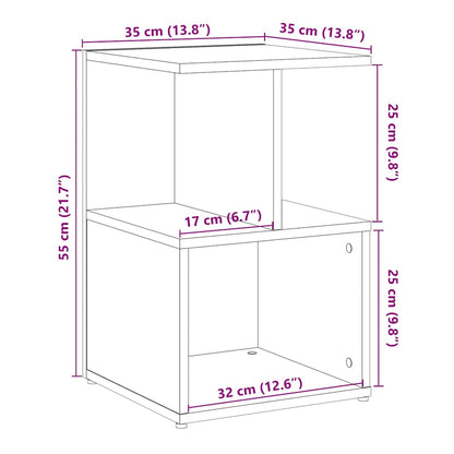 vidaXL Bedside Cabinets 2 pcs Old Wood 35x35x55 cm Engineered Wood