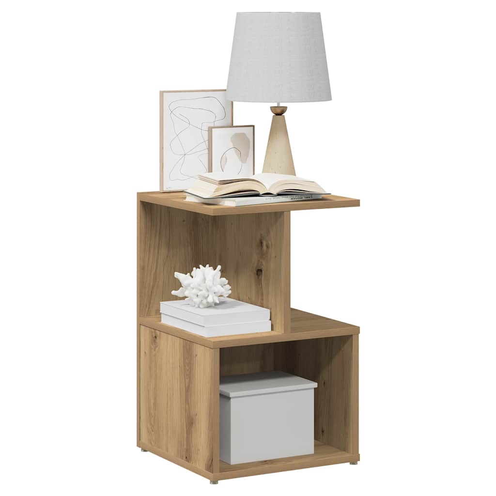vidaXL Bedside Cabinet Artisan Oak 35x35x55 cm Engineered Wood