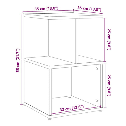 vidaXL Bedside Cabinet Artisan Oak 35x35x55 cm Engineered Wood