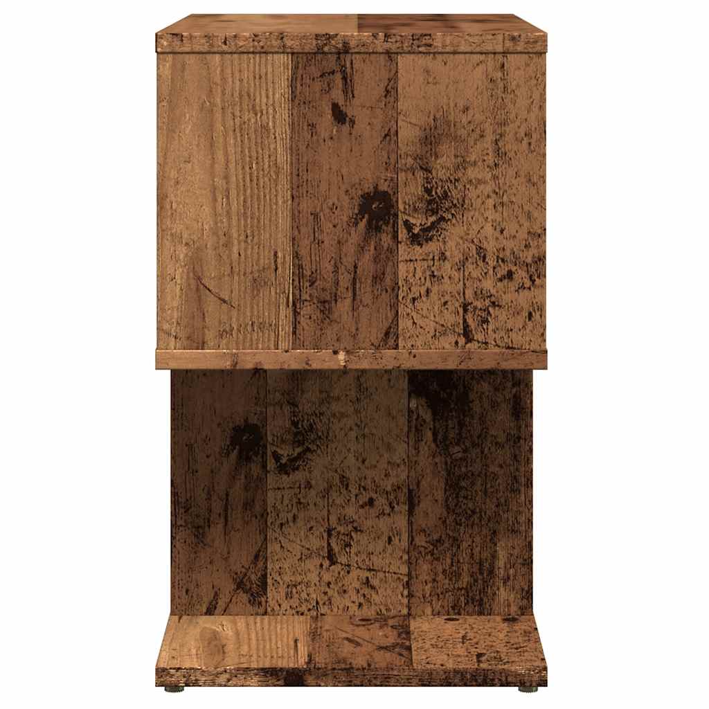 vidaXL Bedside Cabinet Old Wood 50x30x51,5 cm Engineered Wood
