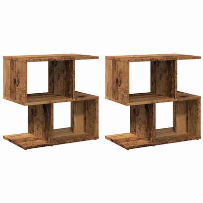vidaXL Bedside Cabinets 2 pcs Old Wood 50x30x51,5 cm Engineered Wood