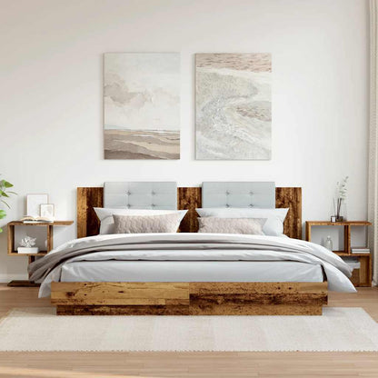vidaXL Bedside Cabinets 2 pcs Old Wood 50x30x51,5 cm Engineered Wood