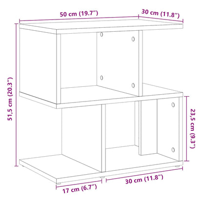 vidaXL Bedside Cabinets 2 pcs Old Wood 50x30x51,5 cm Engineered Wood