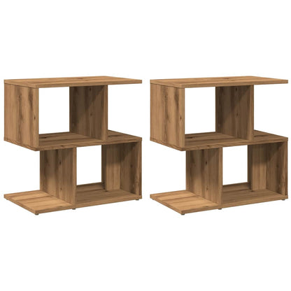 vidaXL Bedside Cabinets 2 pcs Artisan Oak 50x30x51.5 cm Engineered Wood