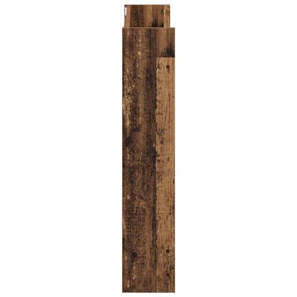 vidaXL Wall Shoe Cabinet Old Wood 80x18x90 cm Engineered Wood