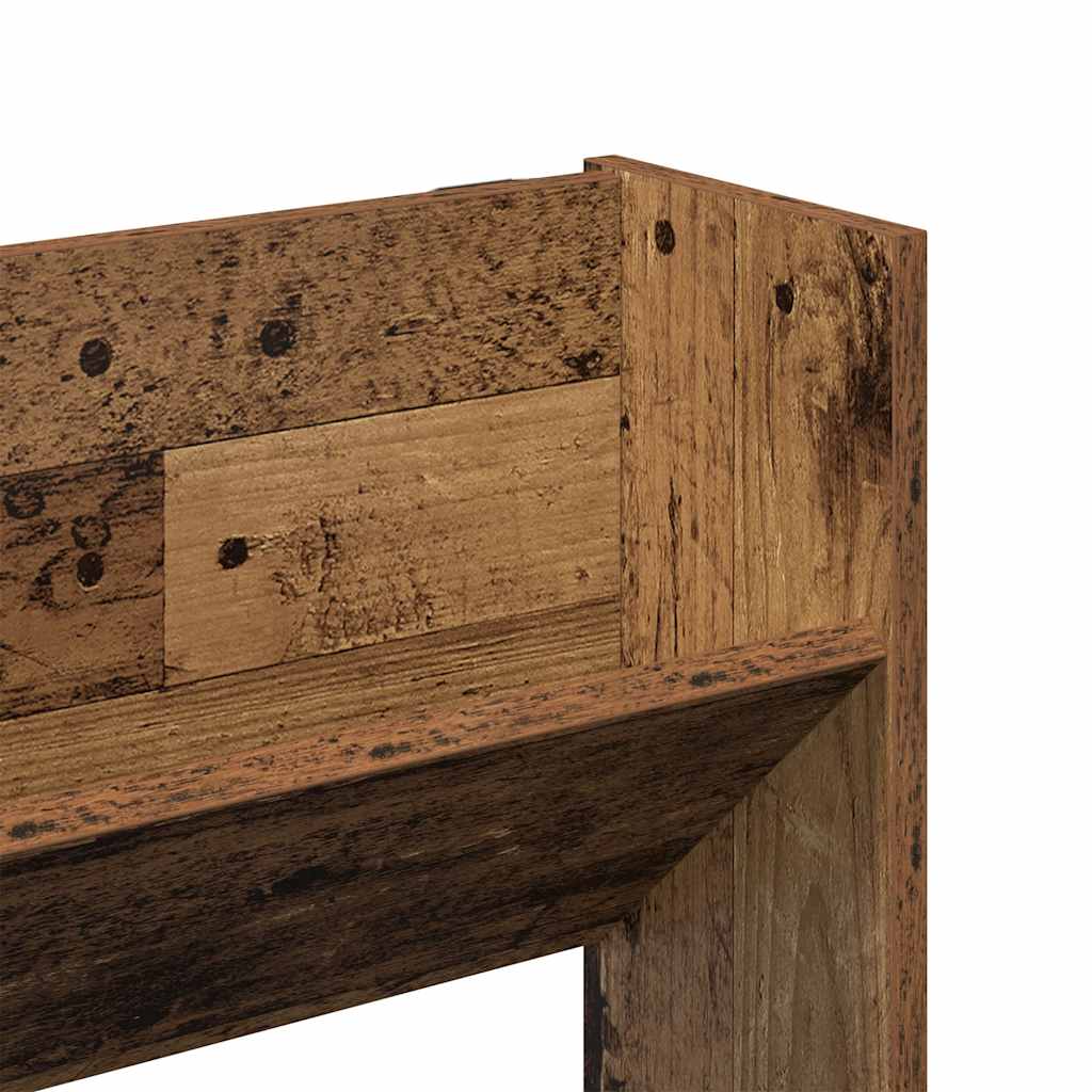 vidaXL Wall Shoe Cabinet Old Wood 80x18x90 cm Engineered Wood
