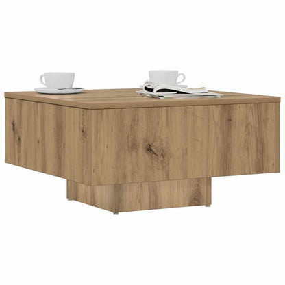 vidaXL Coffee Table Artisan Oak 60x60x31,5 cm Engineered Wood