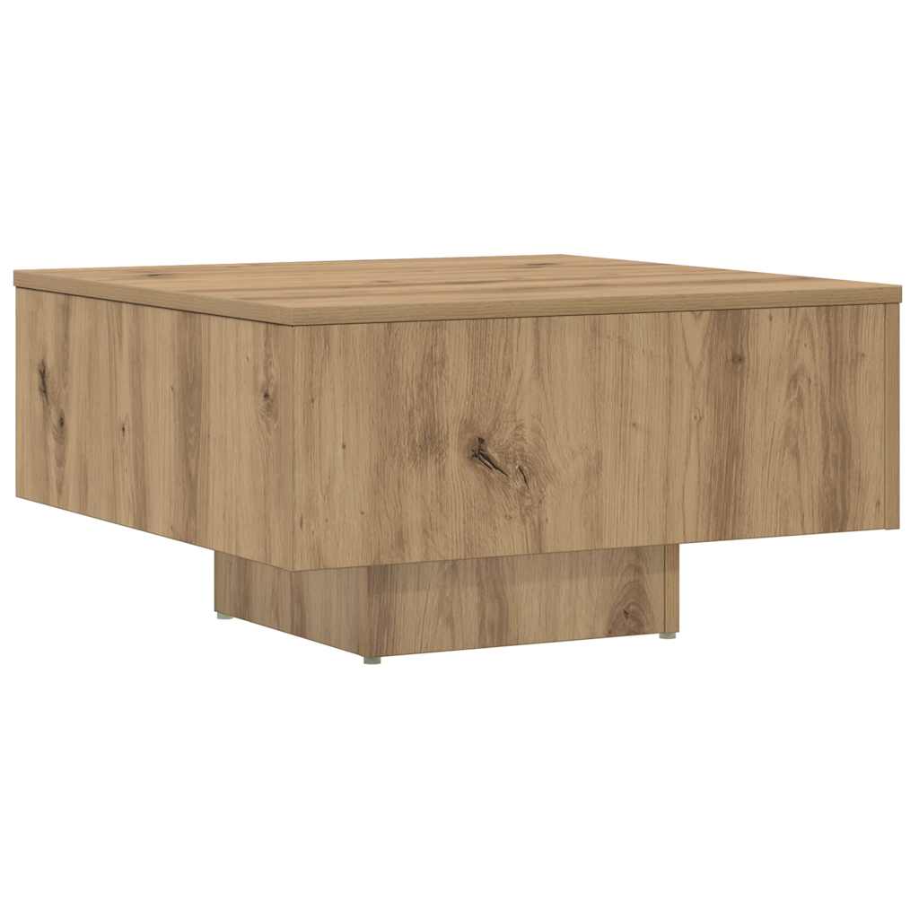 vidaXL Coffee Table Artisan Oak 60x60x31,5 cm Engineered Wood