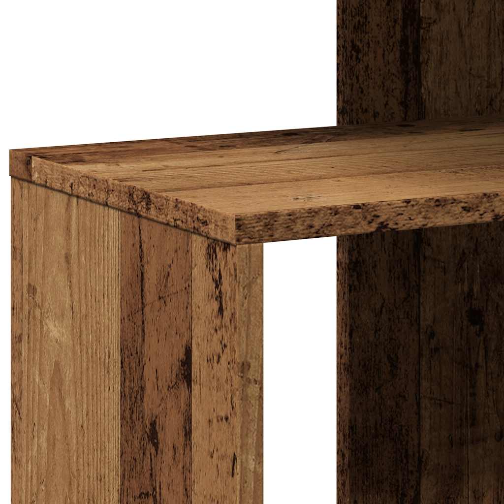 vidaXL Side Table Old Wood 36x30x56 cm Engineered Wood