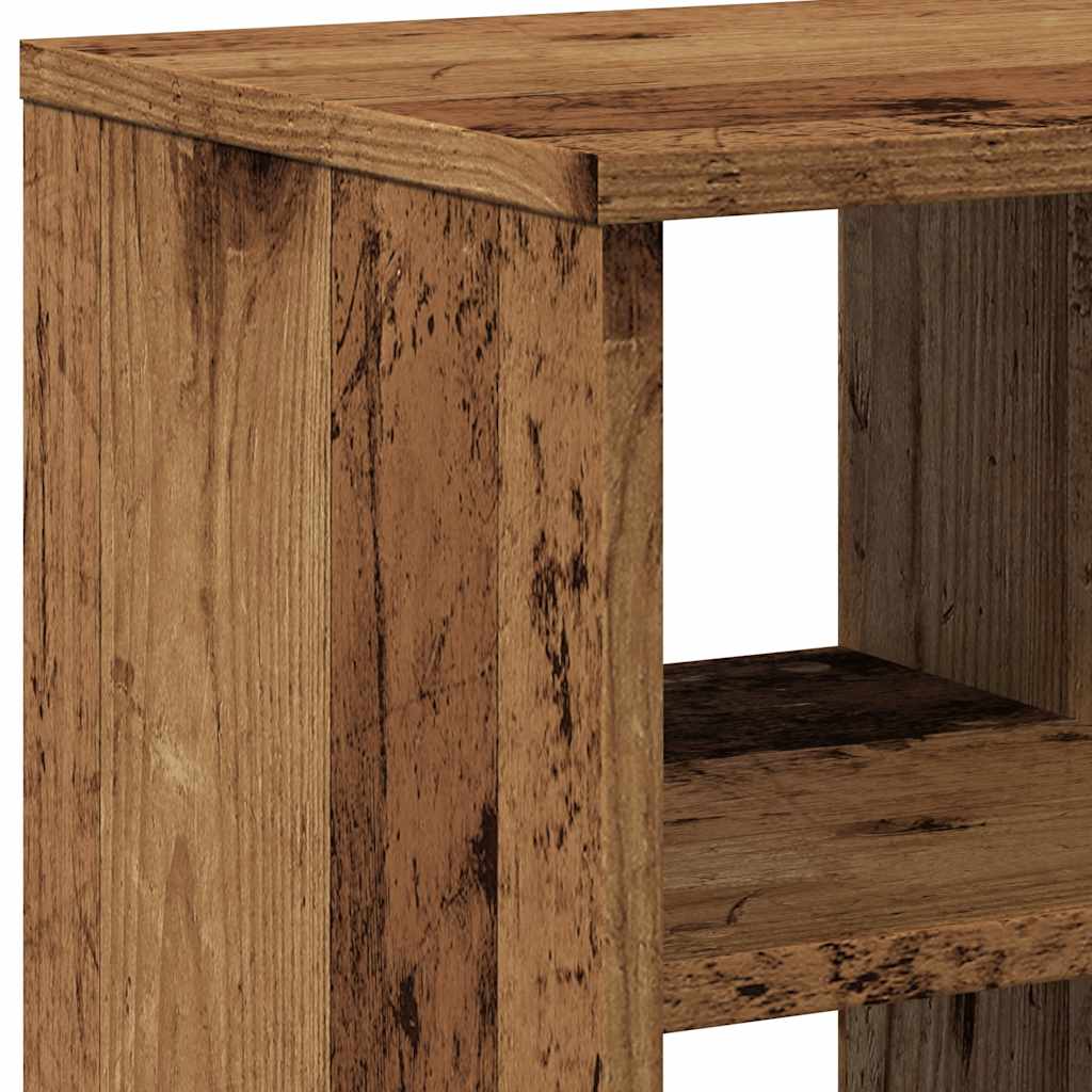 vidaXL Side Table Old Wood 50x30x50 cm Engineered Wood