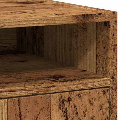 vidaXL Cabinet with Wheels Old Wood 33x38x60 cm Engineered Wood