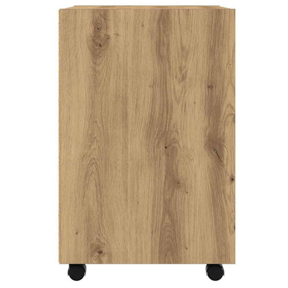 vidaXL Cabinet with Wheels Artisan Oak 33x38x60 cm Engineered Wood