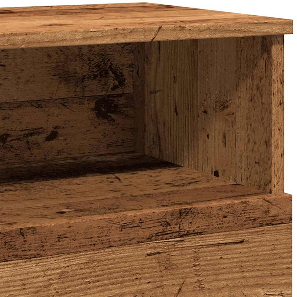 vidaXL Bedside Cabinet Old Wood 50x32x60cm Engineered Wood