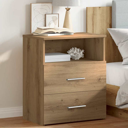 vidaXL Bedside Cabinet Artisan Oak 50x32x60cm Engineered Wood